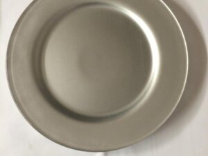 Charger Plate Glass-Silver-Solid