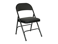 Charcoal Padded Folding Chair