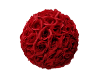 Flower Ball Red 9”