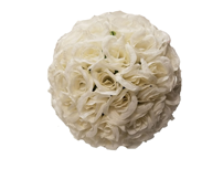 Flower Ball White 9”